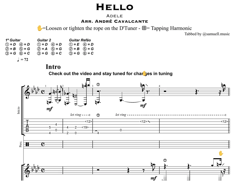Hello — sheet music preview