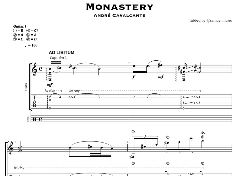 Monastery — sheet music preview